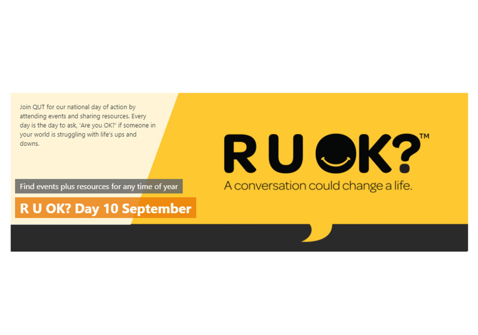 Communication, R U OK? Day web banner