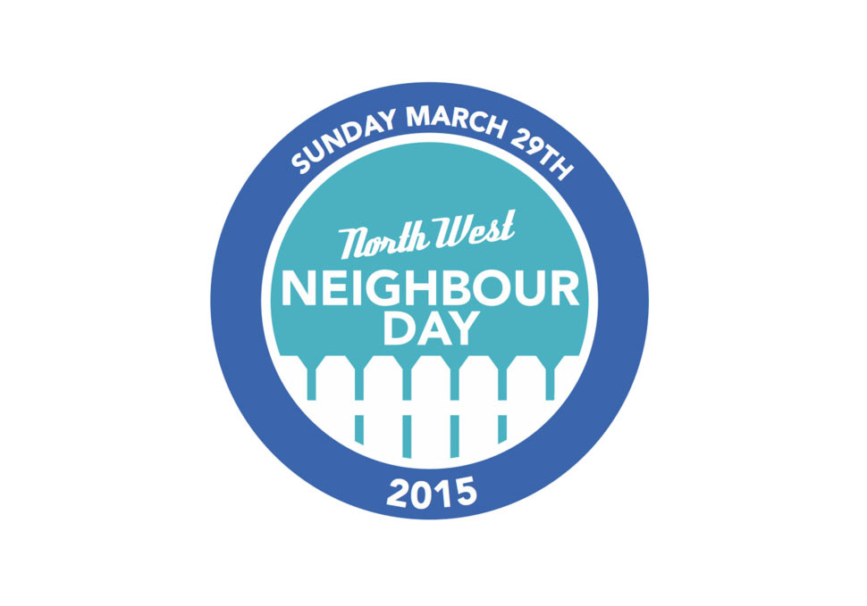 Graphic design, North West Neighbour Day 2015 logo by Maya Walker