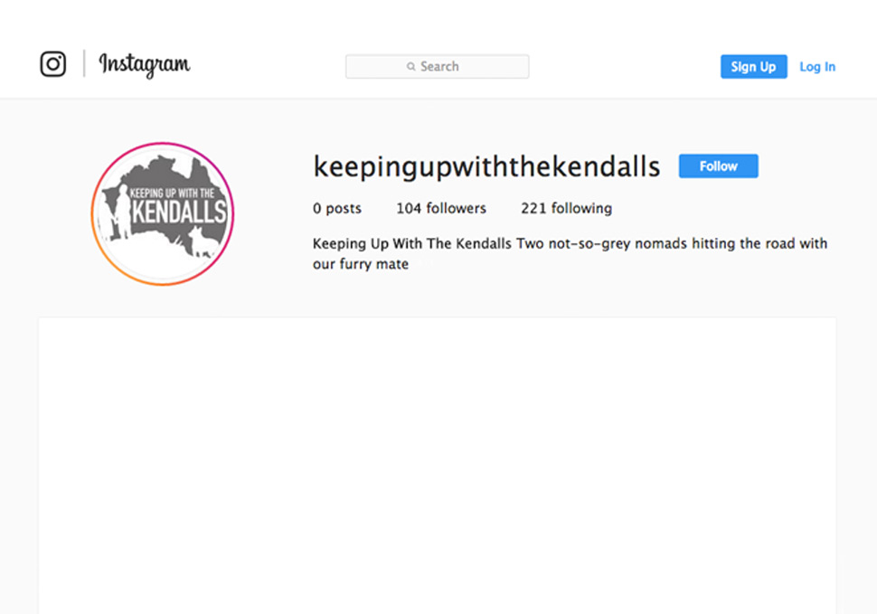 Graphic design, Keeping up with the Kendalls logo on Instagram by Maya Walker
