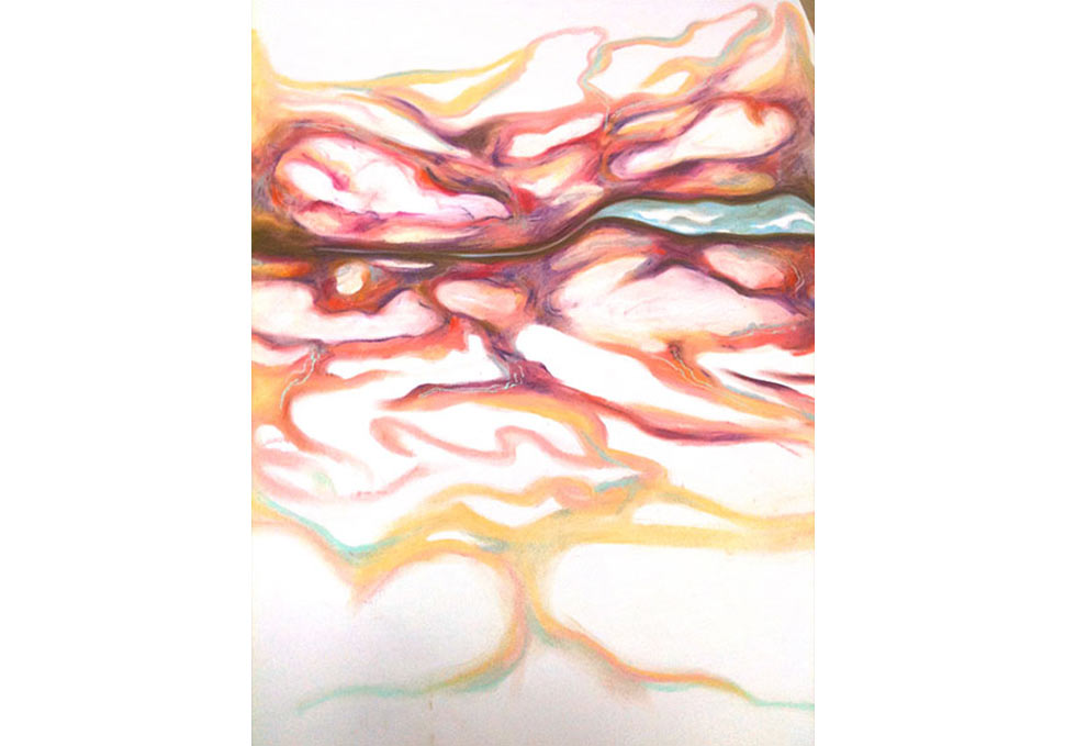 Art, abstract coloured drawing by Maya Walker