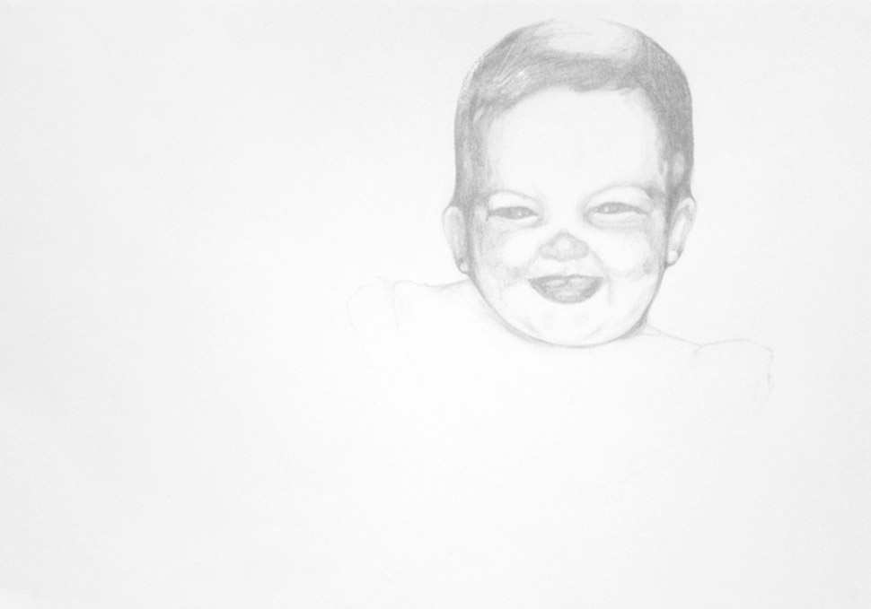 Art, figurative graphite drawing by Maya Walker