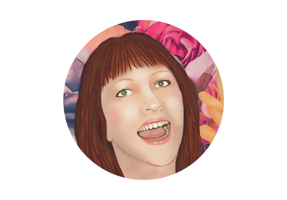 Graphic design, Custom portrait by Maya Walker