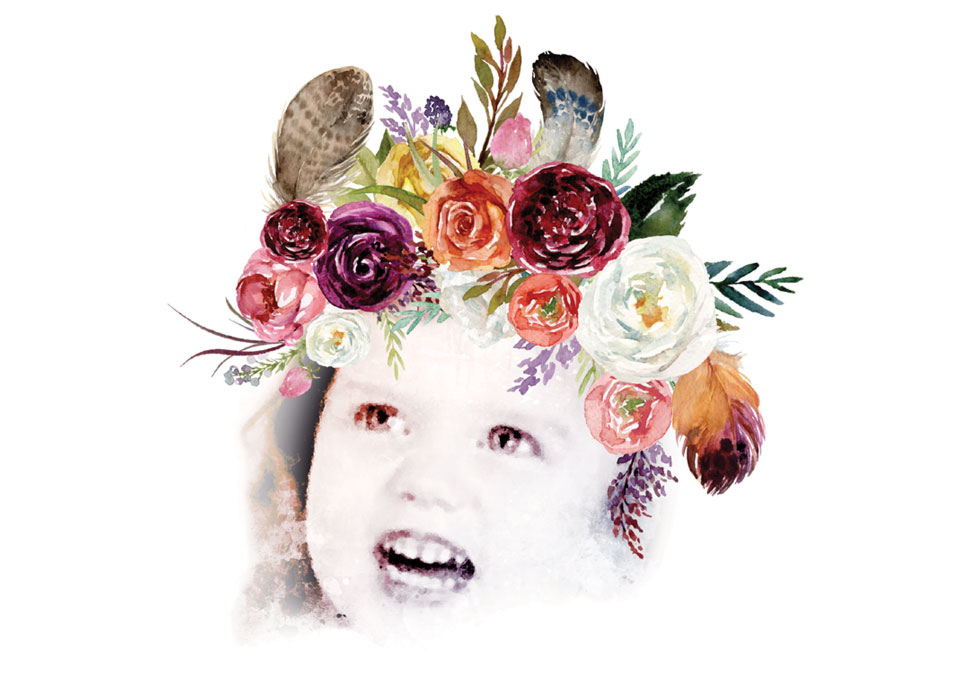 Graphic design, Custom portrait by Maya Walker